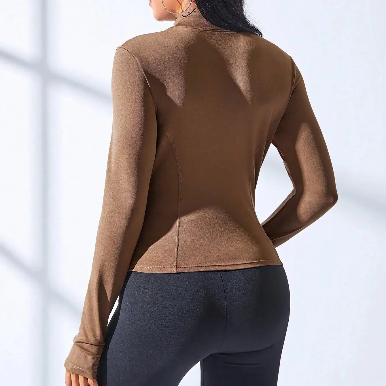 2024 Women's Slim Fit Yoga Jacket – Short Zipper Sports Coat, Body Sculpting Fitness Activewear